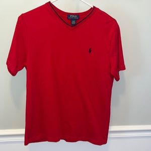 Polo Ralph Lauren Red Boys Large(14/16) V-neck shirt